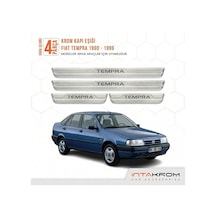 Fiat Tempra 1990-1999 Uyumlu Satine Krom Kapı Koruma Eşiği 4 Prç