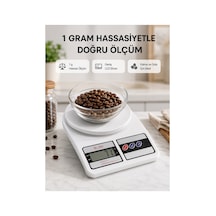 Preminyum Lcd Ekranlı Hassas Dijital Mutfak Terazisi 5kg Kapasite, 1g Hassasiyet Yeni Nesil Diğer