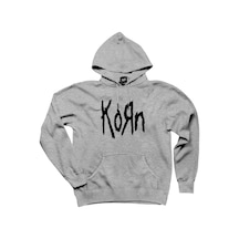 Korn Logo 2 Gri Kapşonlu Unisex Sweatshirt Hoodie Gri Korn Logo 2 Gri Kapşonlu Unisex Sweatshirt Hoodie Gri