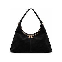 Nura Collection Siyah Kadın Hakiki Süet Shopper Omuz Çantası Siyah - 933745279 Siyah