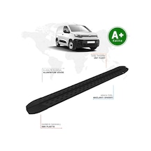 Citroen Berlingo Panelvan Yan Basamak Uzun Şasi 2019 Model Ve Sonrası Trimline Siyah