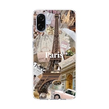 Samsung Galaxy A07 Uyumlu Paris Kolaj Baskılı Silikon Kılıf Renkli