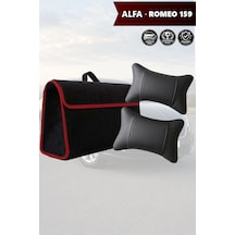 Alfa Romeo 159 Uyumlu Bagaj Çantası Koltuk Yastığı Siyah Renk Lüks Model