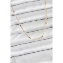 Cm 14k Gold Renk Minik Top Zincirli Kadın Kolye - Tj-bko10920 Çok renkli 83597499