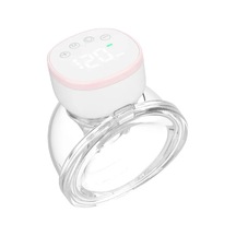 Yeni Giyilebilir Göğüs Pompası Eller Serbest Elektrikli Göğüs Pompası Sessiz Pembe
