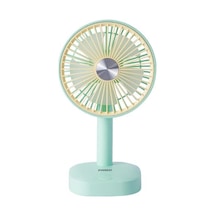 Everest Efn-510 Yeşil- Sarı 1200mah 5 İnç 3 Hız Kademeli Dönebilen Masaüstü Usb Fan Kdo