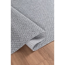 Natura Premium Kalite Kaymaz Tabanlı Doğal Yıkanabilir Kilim Oturma Odası Balkon Bahçe Mutfak Kilim Bk102-a.gri 120x180 120 x 180