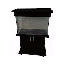 Kanki Pet 80 Cm Mobilyalı Lüks Akvaryum Mdf Siyah