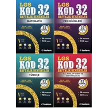 Tudem 8.sınıf Lgs Deneme Kod32 4'lü 32 Haftalık Deneme Seti -kd32