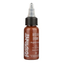 Medium Brown Radiant Dövme Boyası 30ml Orta Kahverengi Profesyonel Tattoo Ink
