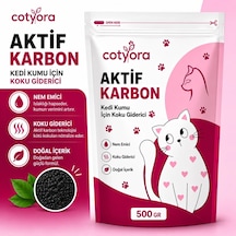 Aktif Karbon Kedi Kumu Koku Giderici Ve Önleyici 500 Gr Kedi Kumu İçin Aktif Karbonlu Koku Hapsedici