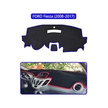 Ford Fiesta 2008-2017 Torpido Koruma Halısı Mavi Kenar