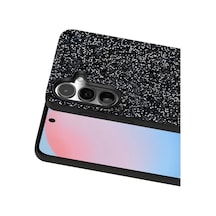 Onegif Samsung Galaxy S24 Uyumlu Bright Simli Kapak - Siyah