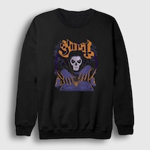 Presmono Unisex Goodbye Ghost Sweatshirt Siyah
