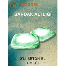 2 Li Beton Bardak Altlığı Betonun Şıklığı El Emeğinin Değeri Yeşil Yeşil