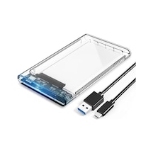 Hdd Kutu - 2.5" - Sata - Usb 3.0 Type-C - Şeffaf