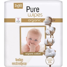 Pure Wipes Pure Pamuklu Islak Havlu 3X90 Adet