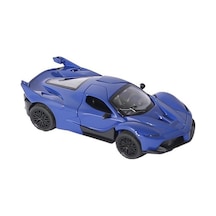 Sr-1310-11-12-13 Çek Bırak Işıklı Ve Müzikli Spor Araba 1:36 -vardem Mavi