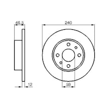 Ön Fren Diski Fıat Uno 70 240.5x12x4dl 2 Ad