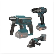 Catpower CAT4235 3 Makine Kömürsüz 20 V Akülü Vidalama + Kırıcı + Taşlama