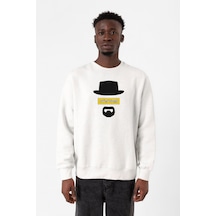 Breaking Bad Yellow Say My Name Head Beyaz Erkek 2ip Sweatshirt 001