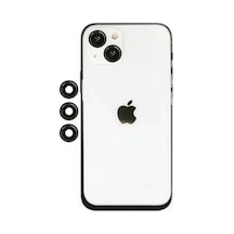 Bezos İphone 14 Uyumlu Shine Kamera Lens - Siyah Ob