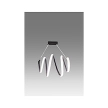 Led Sarkıt Avize 3 Renk Işık - Spiral 60 Cm Antrasit