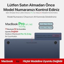 Macbook Pro M1 / M2 13'' İle Uyumlu Sert Polikarbonat Koruyucu Kılıf A1706/a1708/a1989/a2159/a2251/a2289/a2338 Super Şeffaf