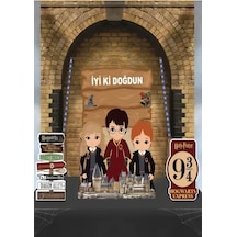 Dekoratif Kişiye Özel Ayaklı Pano Seti Harry Potter 3 Parça 1