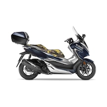 Deeb Honda Forza 250 Kamuflaj Sele Kılıfı Örtüsü Gri Sarı