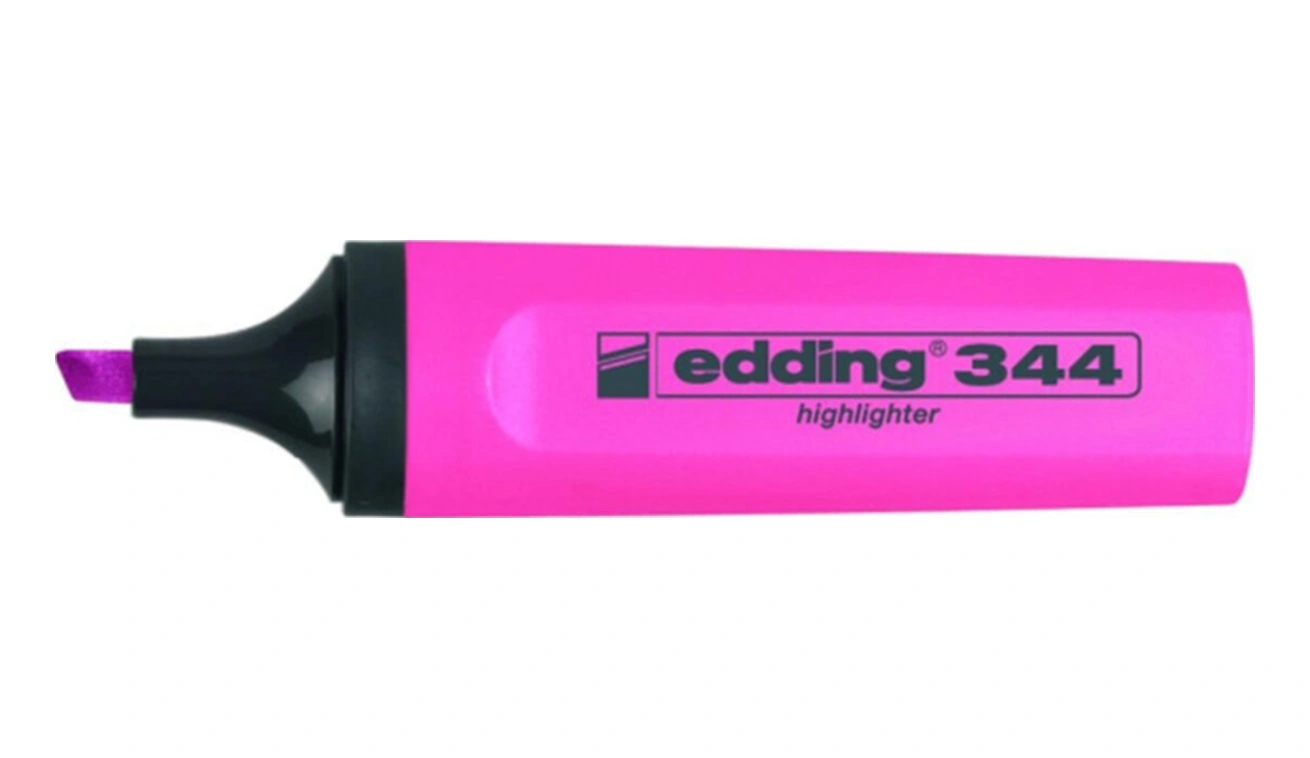 Fosforlu Kalem E-344 Pembe Pembe