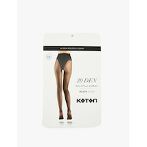 Koton 20 Den Külotlu Çorap Siyah 7wak80041aa