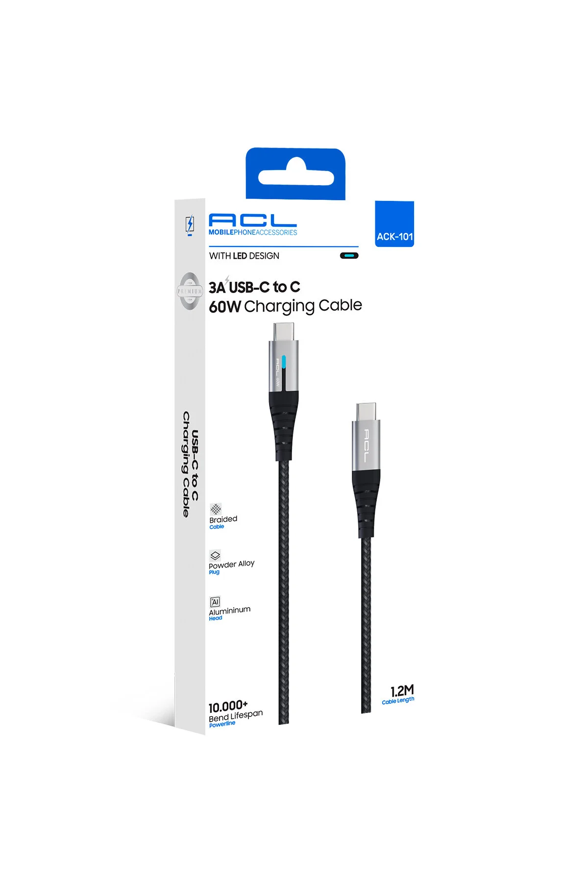 60 W Şarj Kablosu Usb-c To C 1.2 M