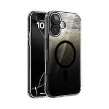 İphone 16 Plus İçin Shinemag Serisi Magsafe İle Uyumlu Göz Alıcı Ve Şık Metalize Arka Tasarım Yüksek Kalite Materyal Premium Hybrid Kılıf Kapak Siyah, 16 Plus 50 x 22