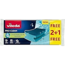 Vileda Pro Clean Aktif Enzimli Oluklu Sünger, 3 Lü Paket
