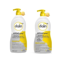 Dalin Care Atocure 2'li Set, Şampuan 400ml &amp Vücut Losyonu 500ml, Atopik Cilt Bakım Beyaz