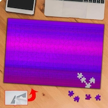 Degrade Gradyan Color-mor Mavi 240 Parça Puzzle Yapboz Tablo-gd6