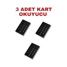 Sr-208 Em Kartlı Ve Şifreli Geçiş Sistemi Rfıd Proximity Kart Okuyucu 125 Khz 2000 Kullanıcı 3 Adet