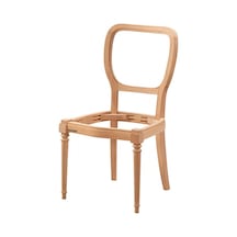 Masifart Perdit Stil Sandalye Cilasız Ham Ham