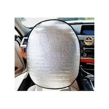 Trakmats Nissan X-trail 2022-2025 İle Uyumlu Direksiyon Koruyucu Güneşlik, 50x50 Cm, Gümüş 1 Adet
