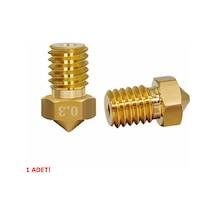 0.3mm x 1.75mm M6 Prinç Nozzle 3D Yazıcı Printer 1.75mm Filament Uyum MK8 CR-10 CR-10S Ender 3