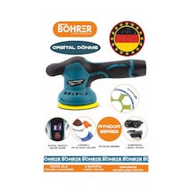 Böhrer Hb0324t Alman Bx3601 Çift Akülü Orbital 6 Kademeli Dijital Pasta Cila Araç Parke Mermer Polisaj Makinesi