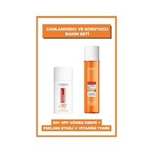 Revitalift C Vitamini Gözenek Görünümü Karşıtı Peeling Etkili Tonik & Spf 50+ Yüz Güneş Kremi pktpeeltonikguneskrm-10603