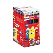 Fatih 12 Renk Tam Boy Kuru Boya Kalemi 33112 Çok Renkli