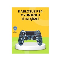 Ps4 Uyumlu Kablosuz Oyun Kolu Ergonomik Çift Titreşimli - Karbul7107-4505 Renkli