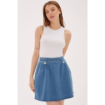 Fashion Friends Kadın Crop Atlet 25y0479k1 Beyaz