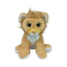 Peluş Cam Gözlü Hayvanlar 25 Cm - Aslan Lisinya Lsntkn-rs4937 Çok Renkli