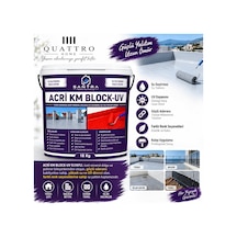 Acri Km Block-uv 5 Kg Kumlu Su Yalıtım Kaplaması Uv Dayanımlı Teras, Çatı Ve Balkon İzolasyonu