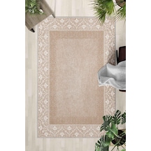 Kaymaz Taban Yıkanabilir Halı Mutfak, Salon, Yatak Odası İçin Modern Dijital Baskı Halı Slnhalı37 - 0117 Çok Renkli