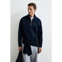 Lufian Chase Erkek Sweatshirt Lacivert Lacivert 112030213100200